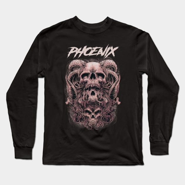 PHOENIX BAND Long Sleeve T-Shirt by Angelic Cyberpunk